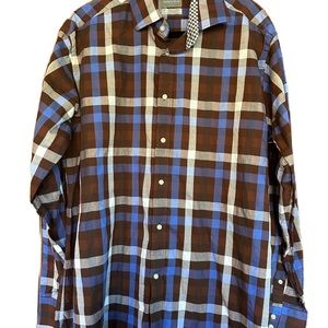 Thomas Dean long sleeve button down shirt. Size XL